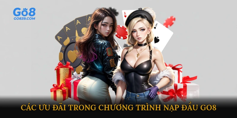 Các ưu đãi trong chương trình nạp đầu Go8