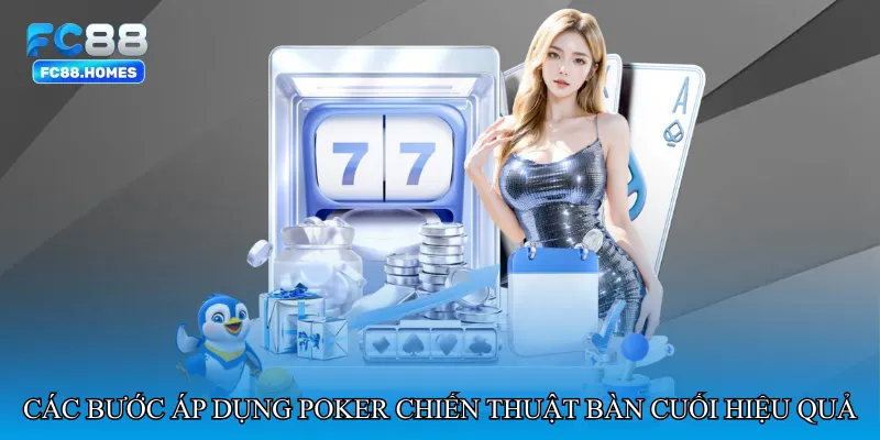 Các bước áp dụng Poker chiến thuật bàn cuối hiệu quả