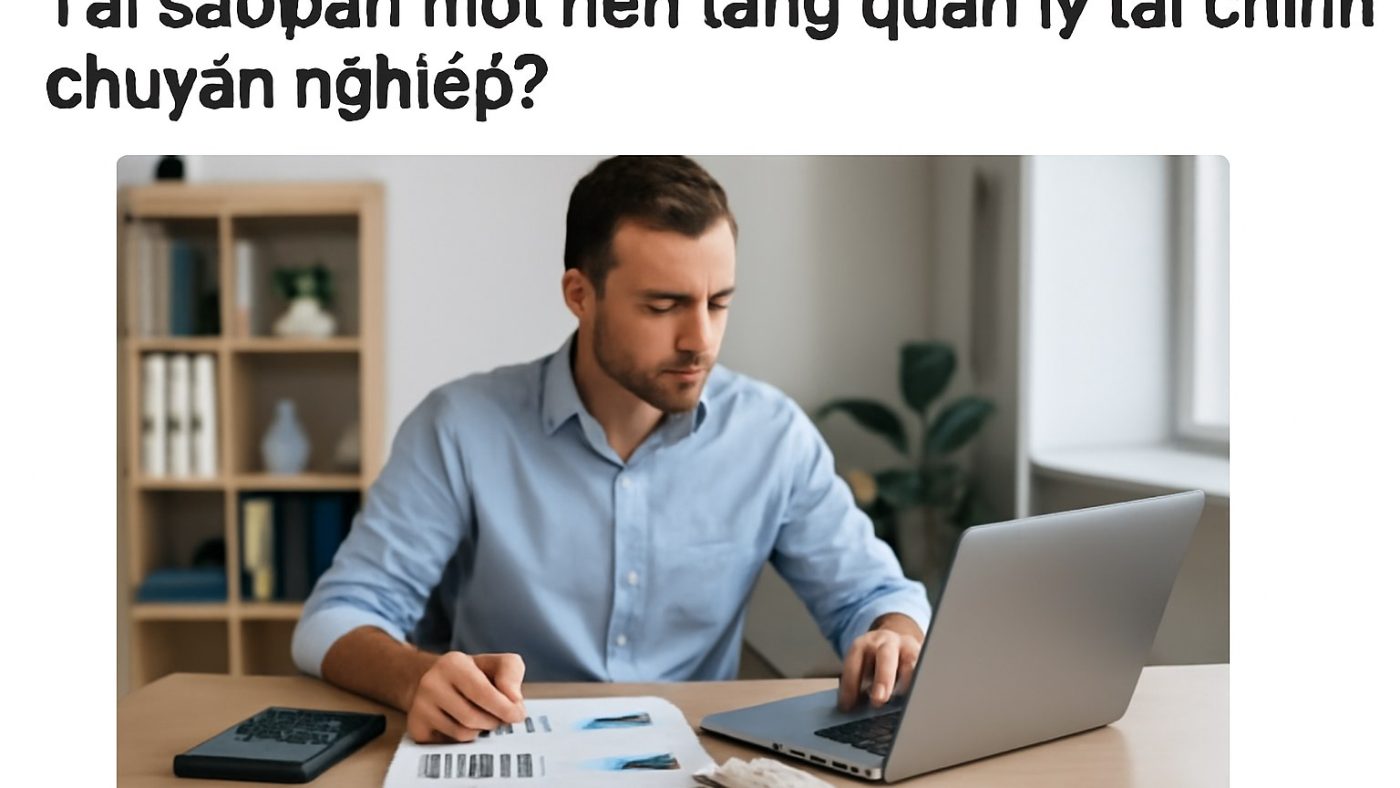 Tại sao cần một nền tảng quản lý tài chính chuyên nghiệp? Minh họa: Tại sao cần một nền tảng quản lý tài chính chuyên nghiệp?