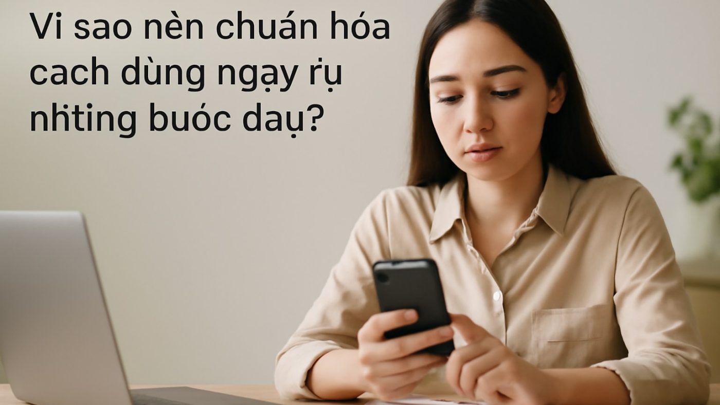 Minh họa: Vì sao nên chuẩn hóa cách dùng ngay từ những bước đầu?